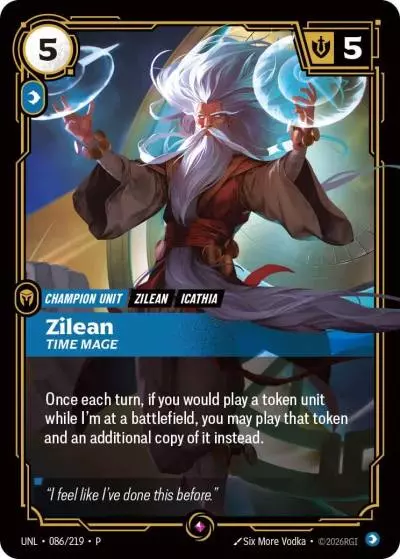 Zilean, Time Mage - UNL-086-p - Promotional Cards - Riftbound card